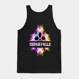 Cedar falls Tie Dye Watercolor Gift Souvenir Tank Top